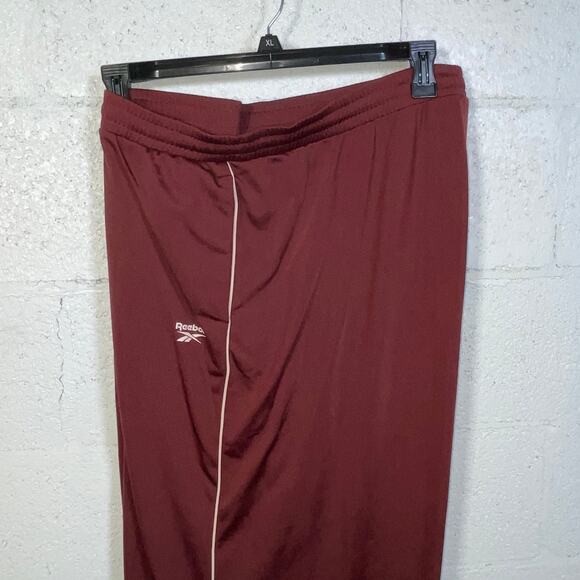 Reebok Pull-on Drawstring-Waist Tricot Pants Classic Maroon 3X - Picture 8 of 8
